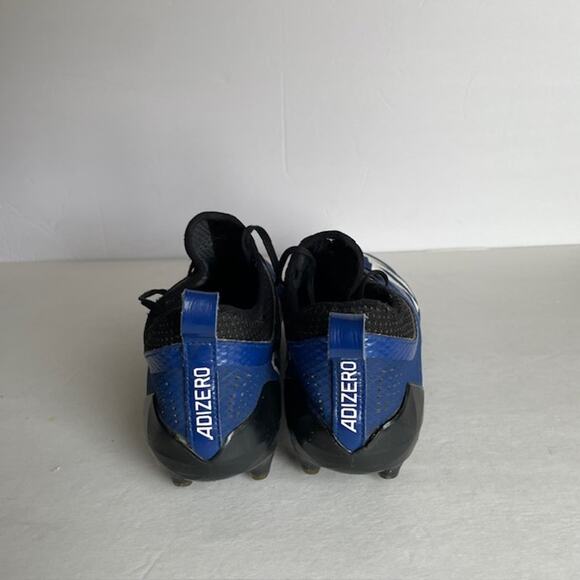 Adidas Adizero Football Cleats Size 9 Blue and White - Picture 2 of 12